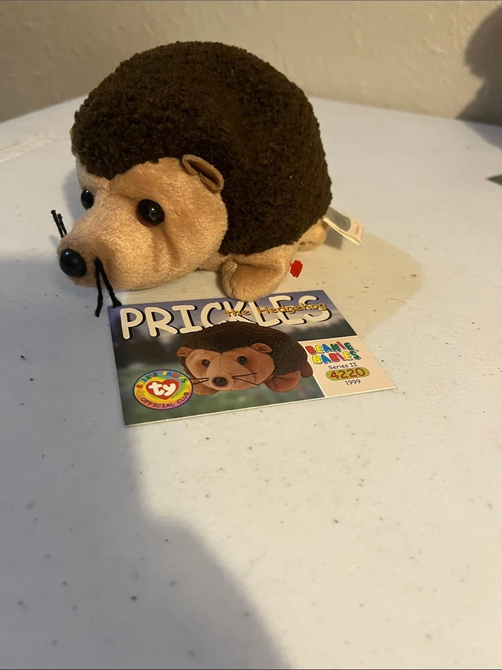 Ty Price the Hedgehog Plush - Brown, Tan